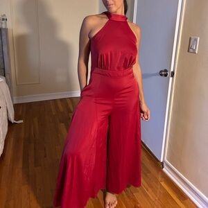 Red jumpsuit